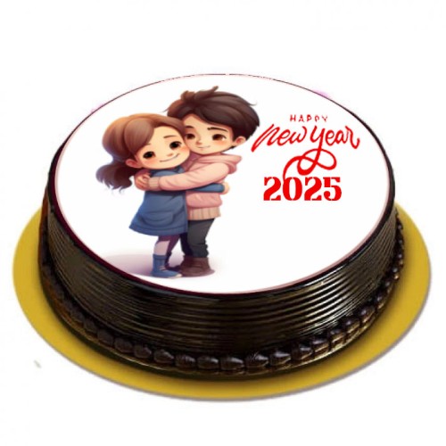 New Year Cake Couple