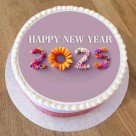 New Year Cake floral design 