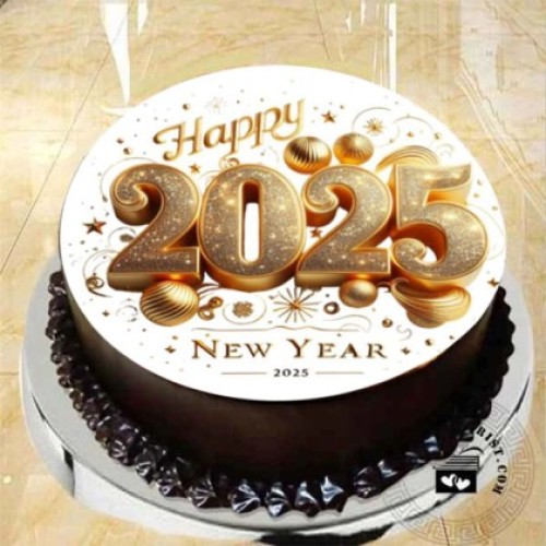 New Year Photo Cake D221226