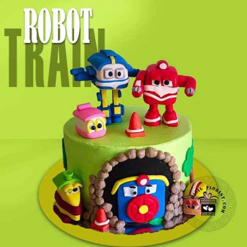 Robot Train Cake D221212